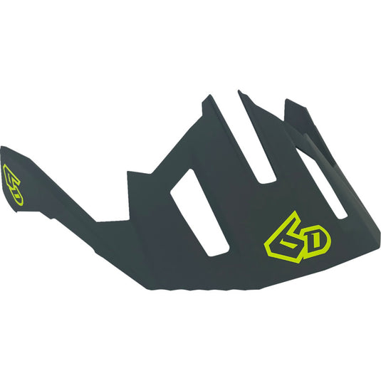 6D 77-0133 Replacement Visor for ATB-2T Helmets - Ascent Neon Yellow- Md/2Xl