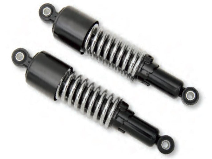 Emgo 17-05693B Custom Eye Lower Mounting Shorty Shocks - w/Shroud - Black/Black