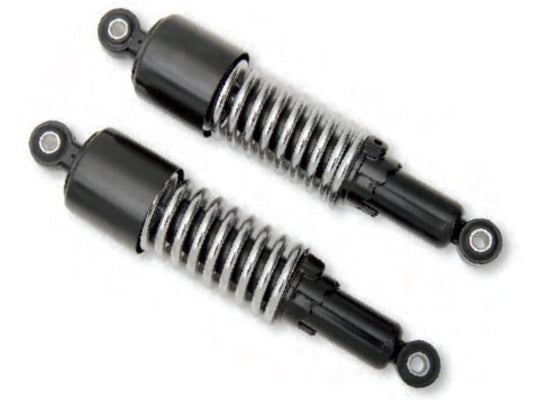 Emgo 17-05693B Custom Eye Lower Mounting Shorty Shocks - w/Shroud - Black/Black
