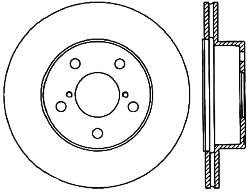 Load image into Gallery viewer, Stoptech 127.47023R ST Slot &amp; Drill Brake Rotors
