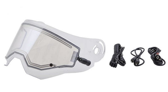 Fly Racing Face Shield for Trekker Helmets - Clear with Cord Kit