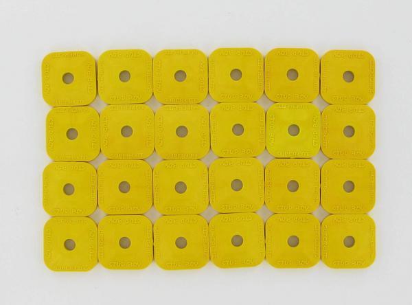 Stud Boy 2462-P3-YEL Super Lite +Plus Single Backer Plate - Yellow - 96 Pack