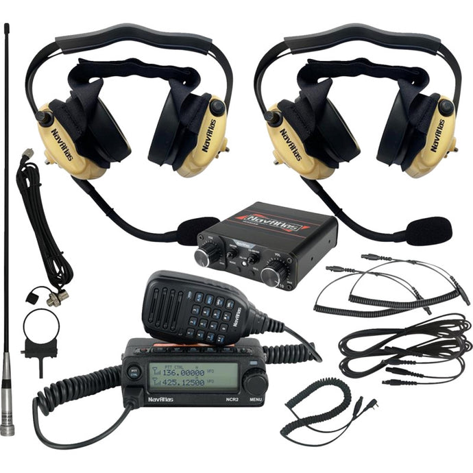 Navatlas NIRBHBE2 Compact Kit with Behind the Headset - Two Premium Headsets - Beige