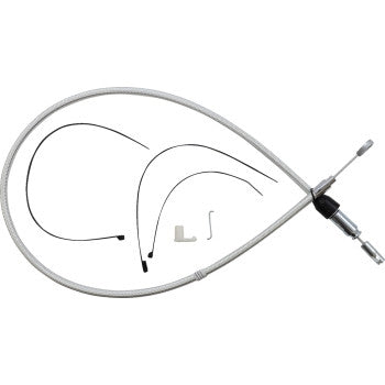 Magnum 32346HE Alternate Length Sterling Chromite Quick Connect Braided Upper Clutch Cable - 40in.