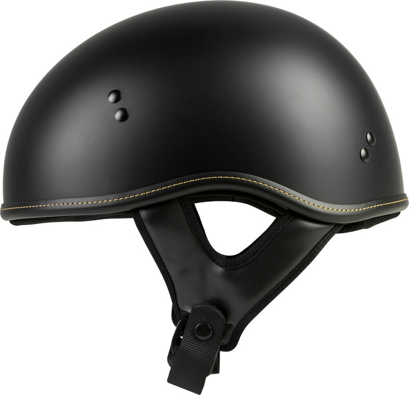 Highway 21 .357 Solid Half Helmet Matte Black Black