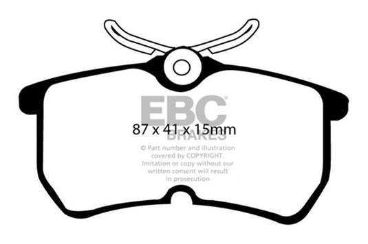 Ebc DP41218R EBC Yellowstuff Brake Pad Sets