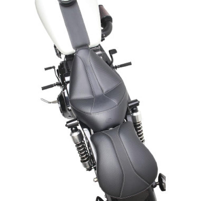 Saddlemen 896-04-0042 Dominator Solo Seat with Backrest Option - Smooth SaddleHyde