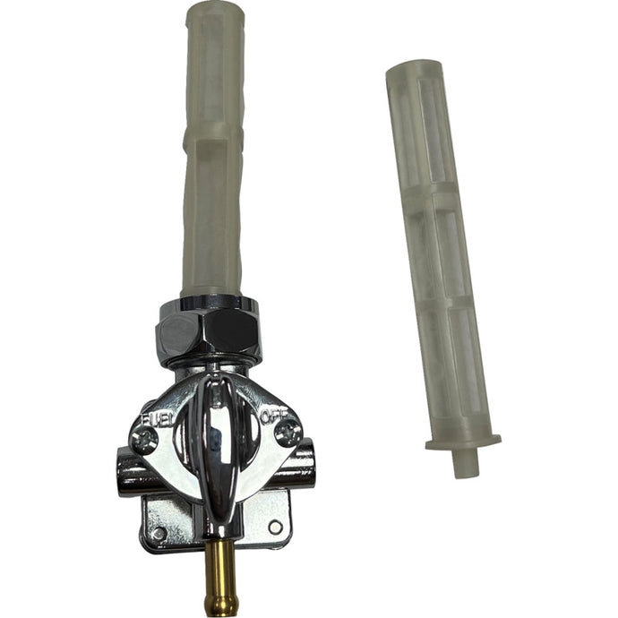Drag Specialties 0705-0557 Vacuum Petcock - Downward Outlet - Chrome