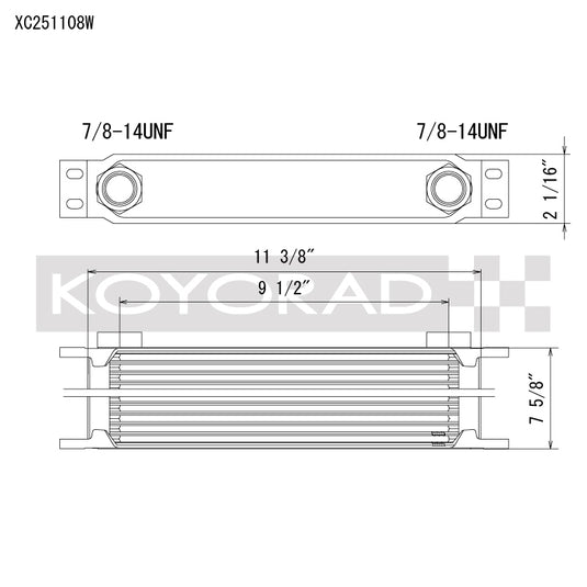 Koyo XC251108W KOY Oil Coolers