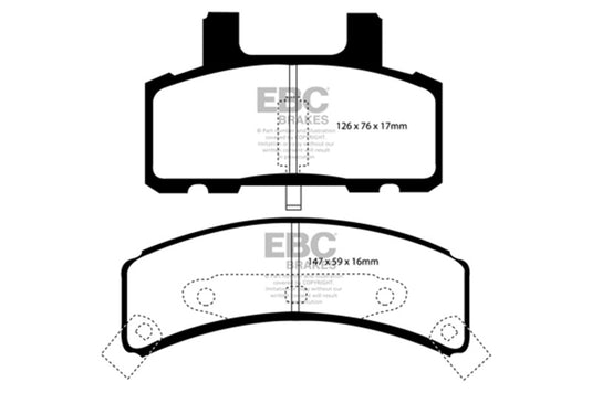 Ebc DP41273R EBC Yellowstuff Brake Pad Sets