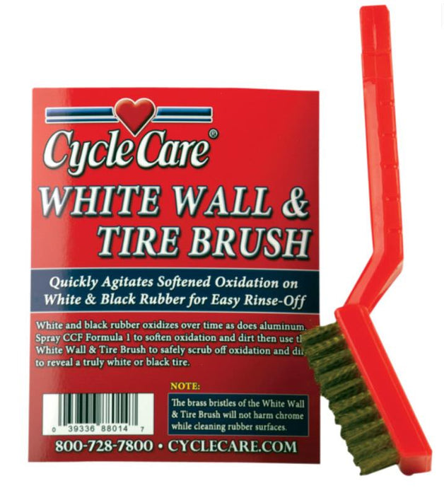 Cycle Care Formulas 88014 Whitewall Tire Brush