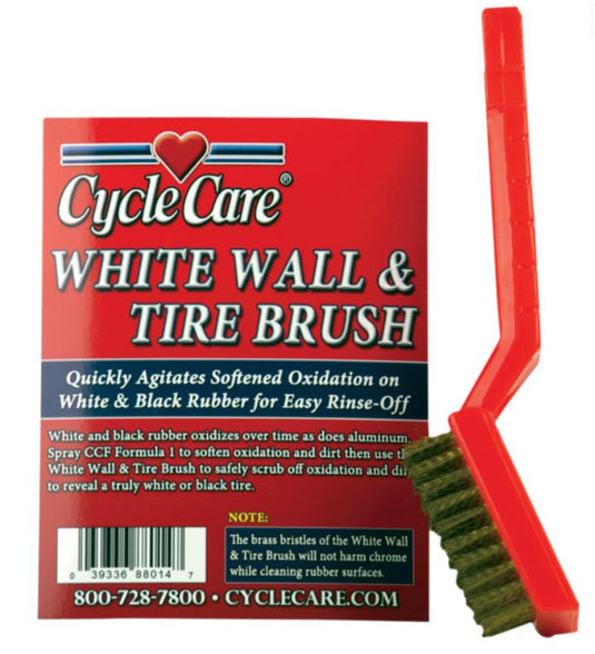 Cycle Care Formulas 88014 Whitewall Tire Brush
