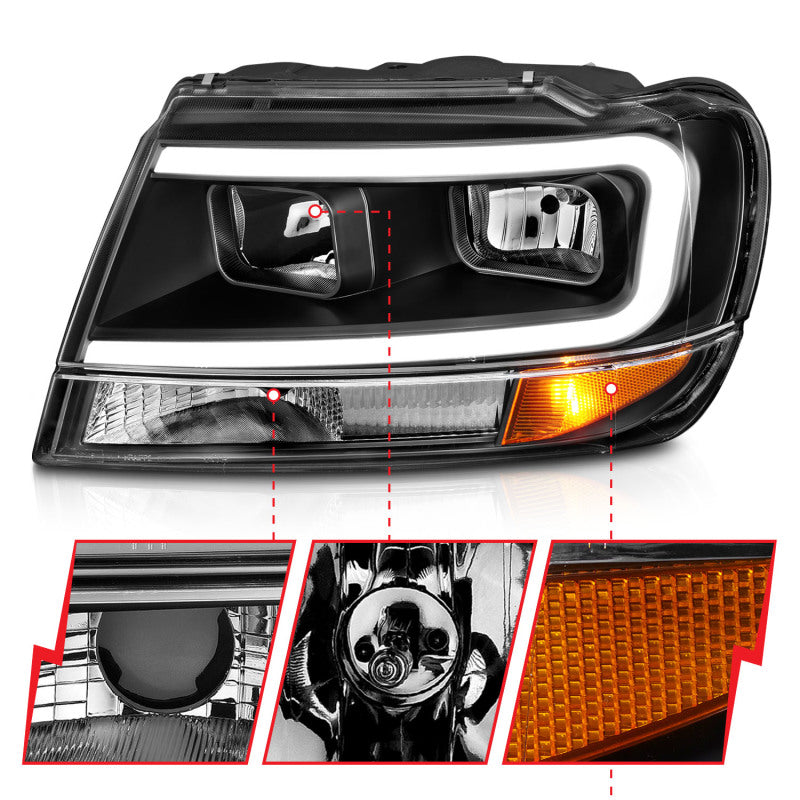 Load image into Gallery viewer, Anzo 111537 ANZ Crystal Headlights
