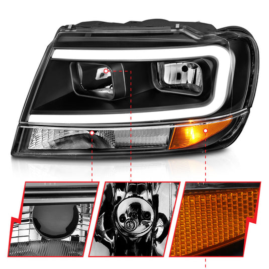 Anzo 111537 ANZ Crystal Headlights