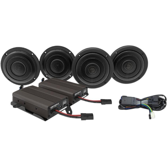 Wild Boar Audio WBA ULTRA KIT Front/Rear Speaker Kit with 600-Watt Amp