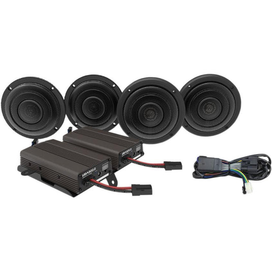 Wild Boar Audio WBA ULTRA KIT Front/Rear Speaker Kit with 600-Watt Amp