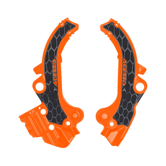 Acerbis 2985891008 X-Grip Frame Guard - Orange/Black