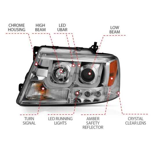 Anzo 111287 ANZ LED/Projector Headlights