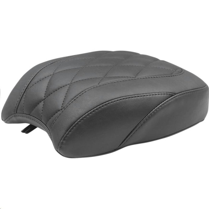 Mustang 83009 Wide Tripper Solo Seat - Diamond Stitch - Black