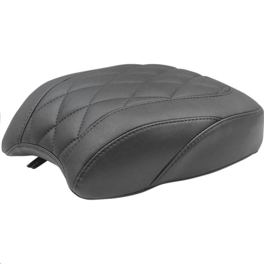 Mustang 83009 Wide Tripper Solo Seat - Diamond Stitch - Black
