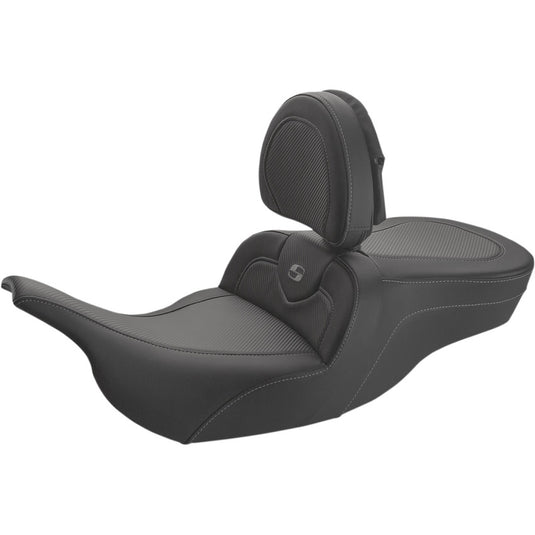 Saddlemen 897-07-185BR Road Sofa Seat with Drivers Backrest