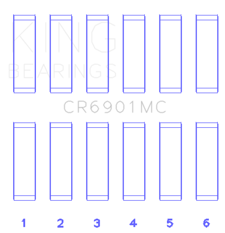 Load image into Gallery viewer, King Engine Bearings CR6901MC KING Connecting Rod Bearings
