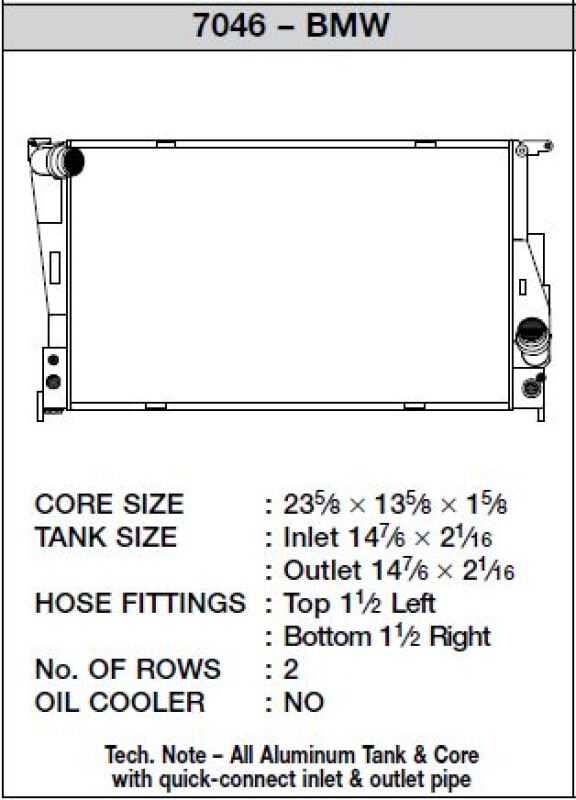 Load image into Gallery viewer, Csf 7046 CSF Radiators - Aluminum
