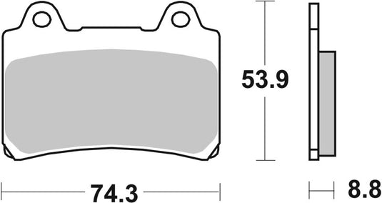 Brembo Powersports 07YA35SA BRE Powersport Pads