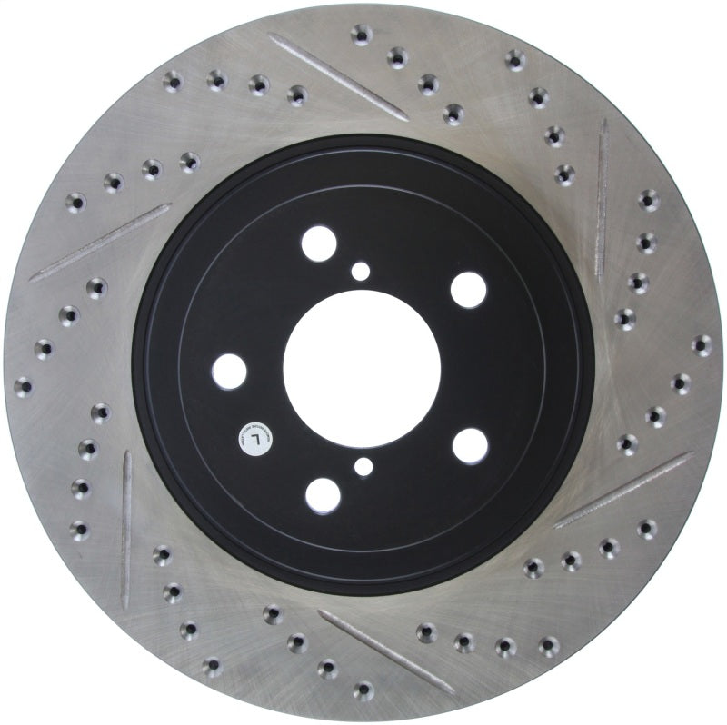 Load image into Gallery viewer, Stoptech 127.47021L ST Slot &amp; Drill Brake Rotors
