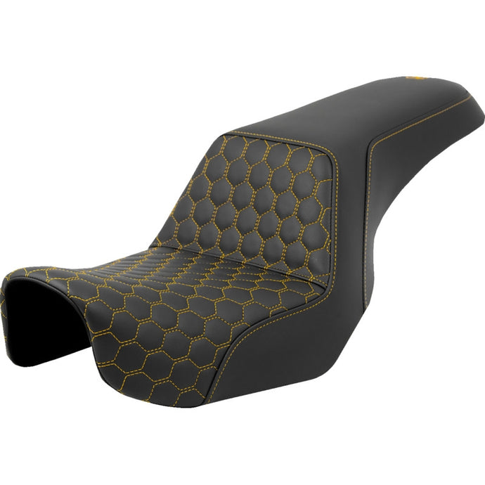 Saddlemen 806-04-17707 Step-Up HC Seat - Gold Stitching