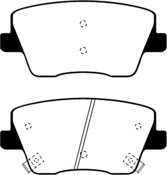 Ebc DP22344 EBC Greenstuff Brake Pad Sets