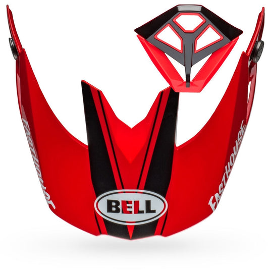 Bell Helmets Visor/Mouthpiece Kit for Moto-10 Fasthouse DITD 24 Helmets - Gloss Red/Gold