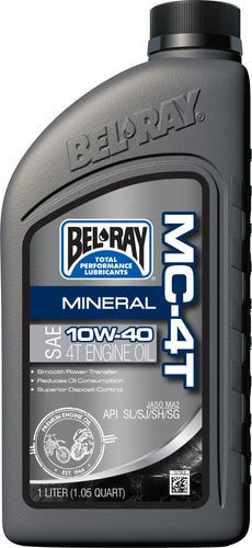 Bel-Ray 99405-BT1LA MC-4T Mineral Oil - 20W50 - 1L.