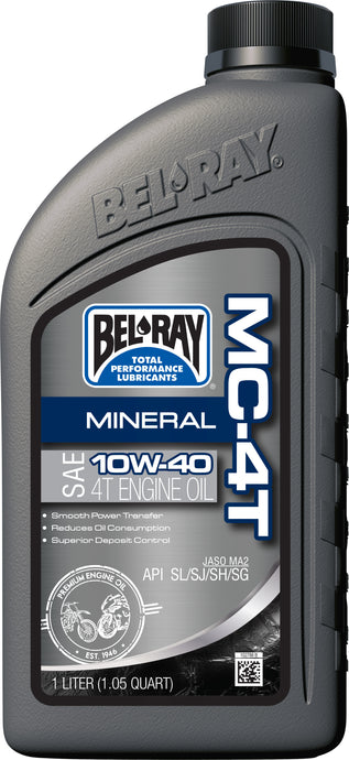 Bel-Ray 99405-BT1LA MC-4T Mineral Oil - 20W50 - 1L.