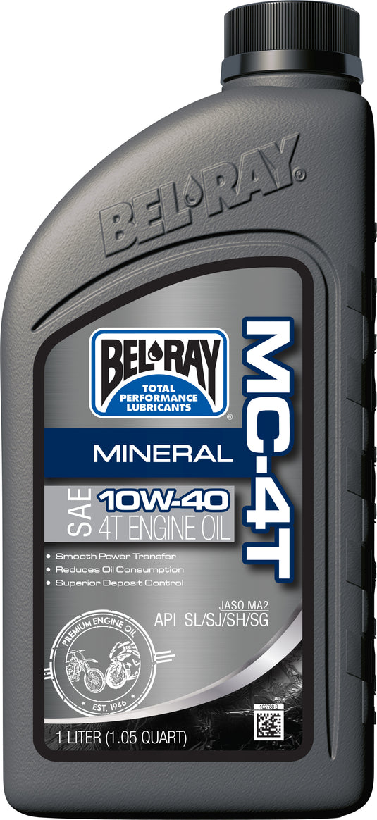 Bel-Ray 99405-BT1LA MC-4T Mineral Oil - 20W50 - 1L.