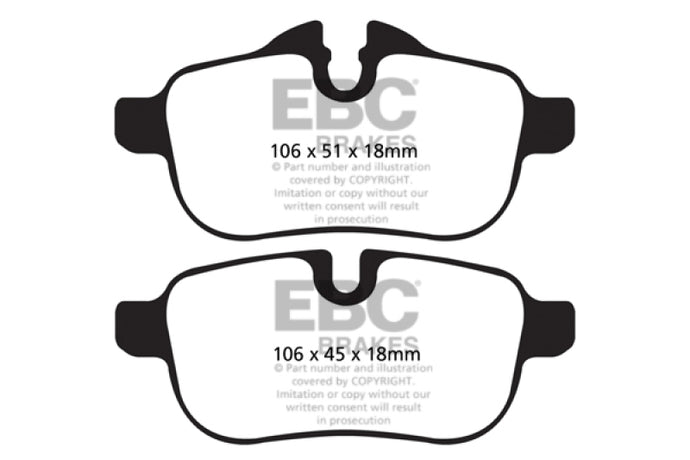 Ebc DP42046R EBC Yellowstuff Brake Pad Sets