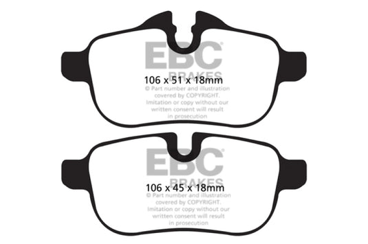 Ebc DP42046R EBC Yellowstuff Brake Pad Sets