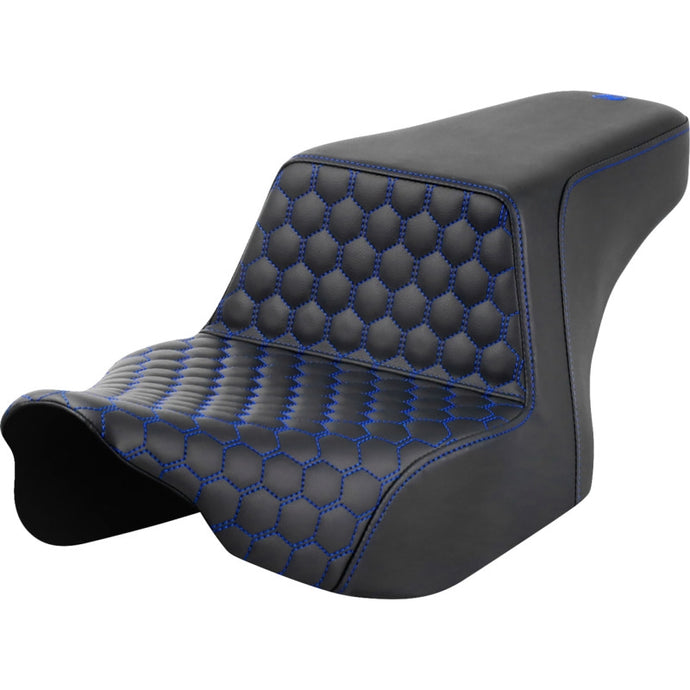 Saddlemen 823-07-17701 Step-Up HC Seat - Blue Stitching