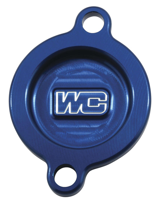 Works Connection 27-110 Oil Filter Cover - Blue