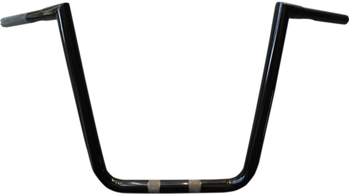 La Choppers LA-7362-16B 1-1/4in. Hefty Twin Peaks Handlebar - 16in. - Black