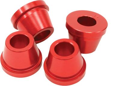 Zeta ZE37-0311 Rubber Killer Handlebar Bushings - Red