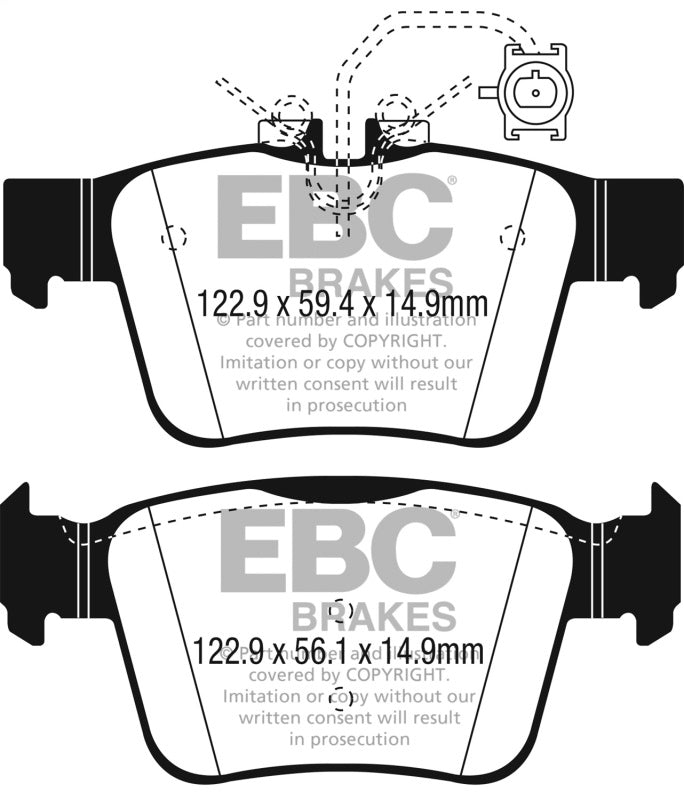Load image into Gallery viewer, Ebc DP22315 EBC Greenstuff Brake Pad Sets
