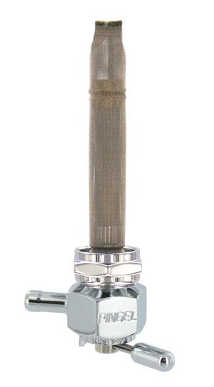 Pingel 1311-CH Power-Flo Petcock - 90deg. Outlet Facing Forward - Smooth Design - Chrome