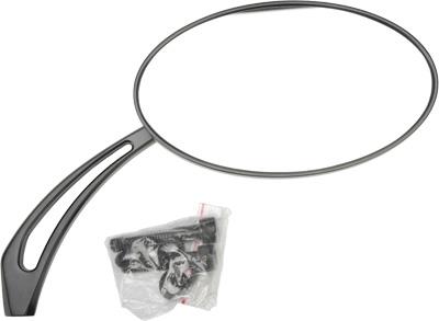 Harddrive 153079 Universal Oval Arrow Mirror - Black