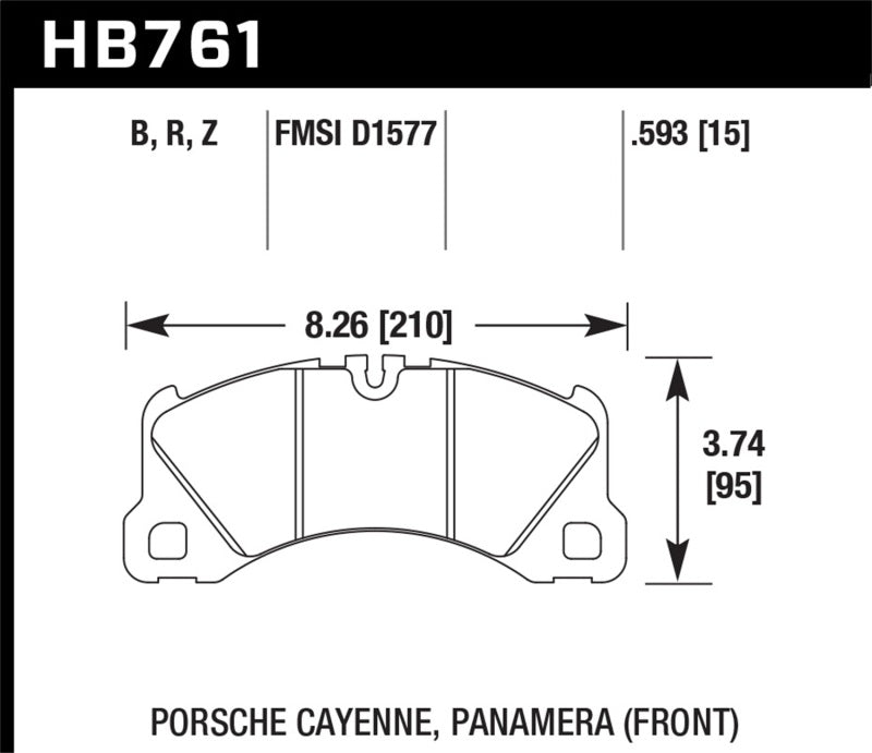 Load image into Gallery viewer, Hawk Performance HB761Z.593 HAWK Ceramic Brake Pad Sets
