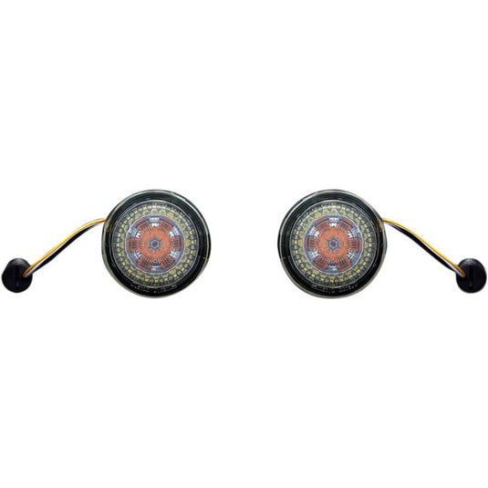 Custom Dynamics PB-AW-1157 Probeam Dynamic Ringz Turn Signals with Smoke Lenses