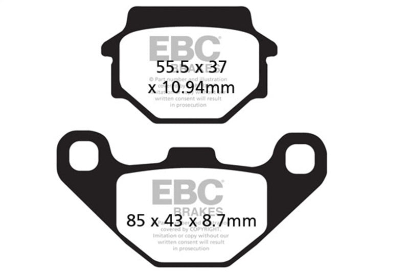 Load image into Gallery viewer, Ebc Powersports FA372R EBC R Sintered Brake Pads
