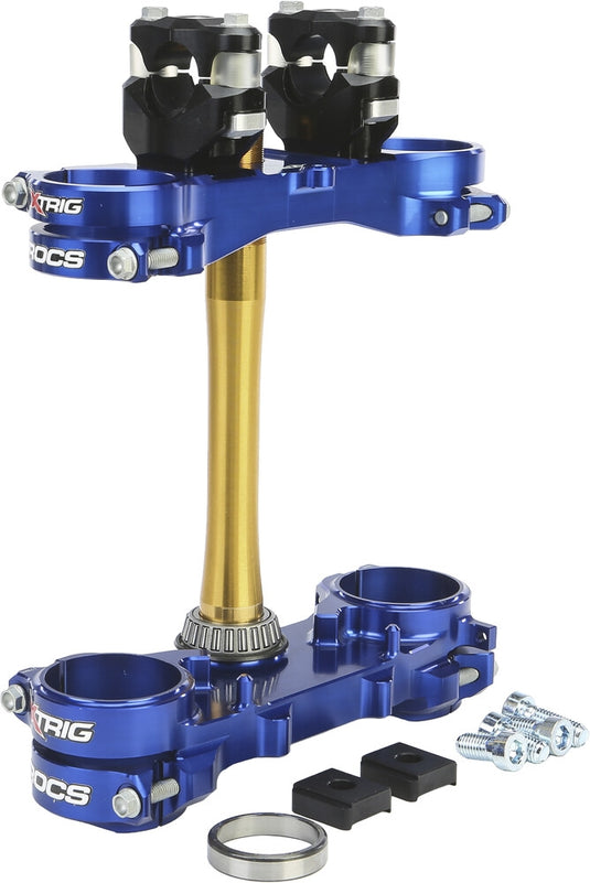 Xtrig 501330801301 Rocs Tech Triple Clamps - Blue