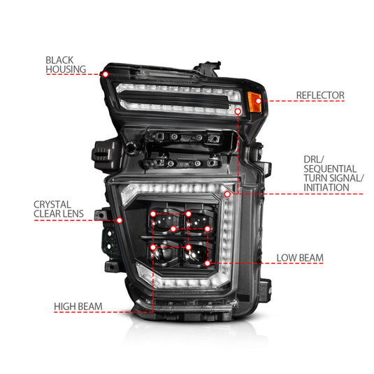 Anzo 111619X-L ANZ LED/Projector Headlights