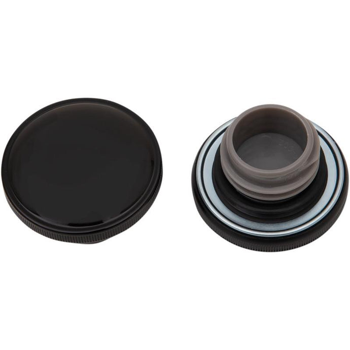 Drag Specialties 0703-0818 Screw-In Gas Cap - Gloss Black Without Vented